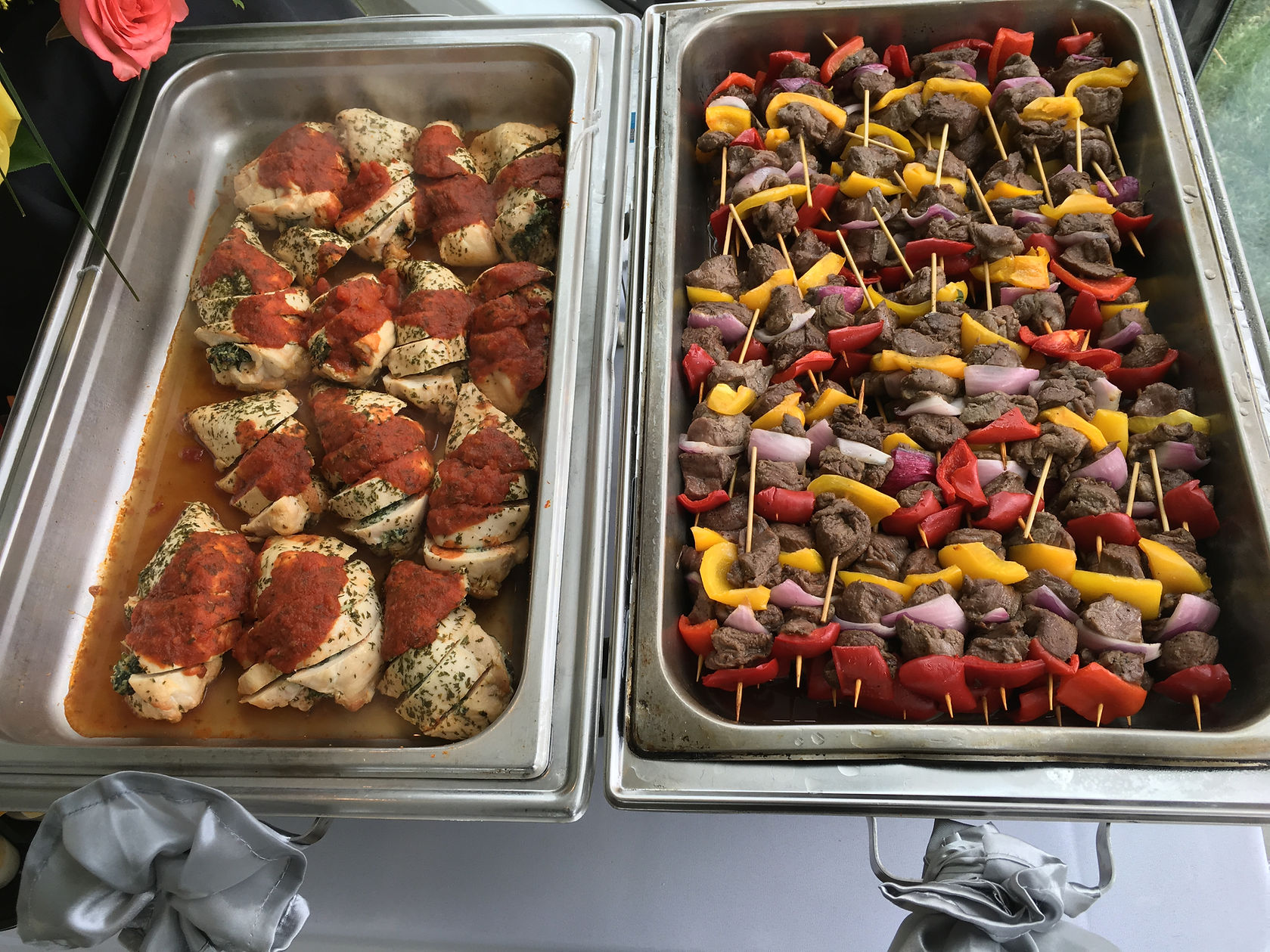 Corporate event catering buffet